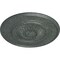 Ekena Millwork Large Floral Ceiling Medallion, Hand-Painted Athenian Green Crackle, 41 1/8"OD x 2 1/2"P CM41FLAGC - alternate 2